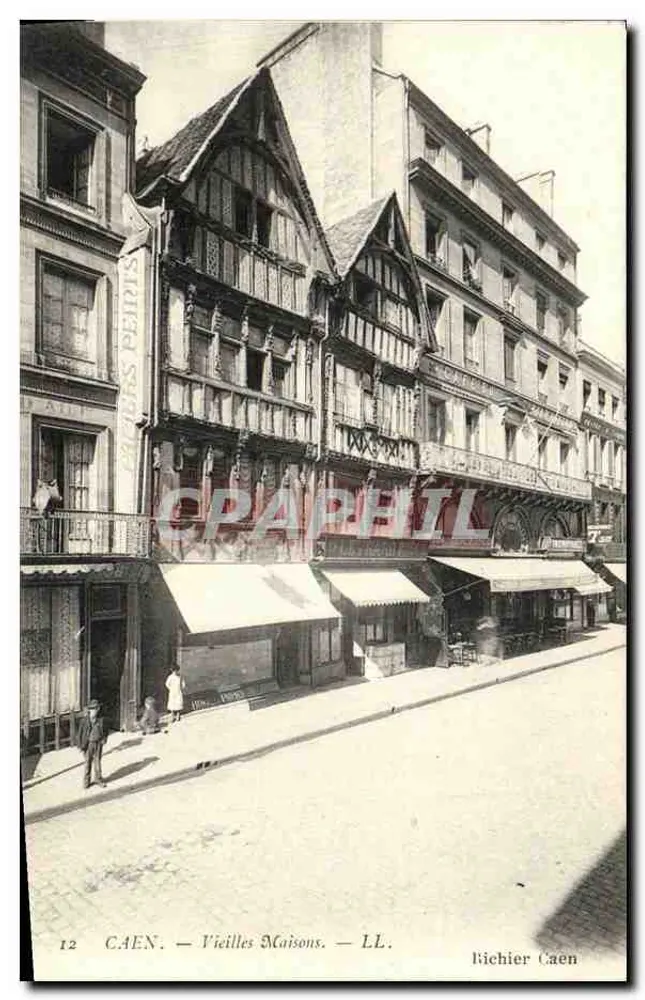 Caen — Velhas Casas — LL. Biehier Caen - Frente