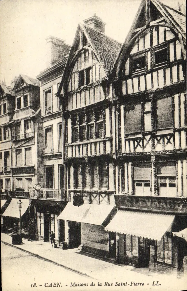 Caen — Häuser der Rue Saint-Pierre — LL. 18 - Vorderseite