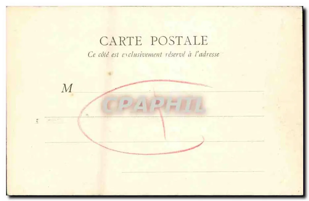 Caen — Alte Häuser in der Rue Saint-Pierre — B. F. J. Paris - Rückseite
