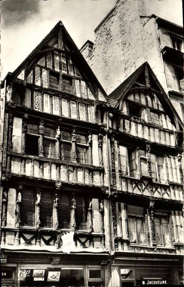 Caen - Casa Vieja — Rue Saint-Pierre — C.A.P. París - Anverso