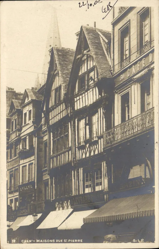 Caen - Casas Rue St Pierre — S.I.P. n.º 32 - Anverso
