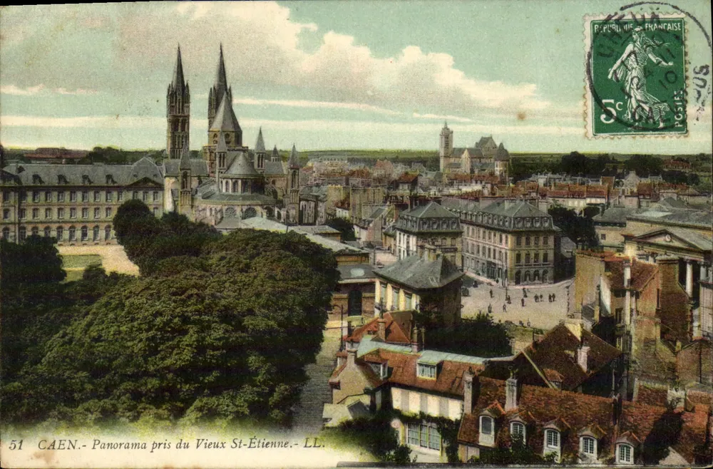 CAEN - Panorama vom Alten St-Étienne - LL. - n°51 - Vorderseite