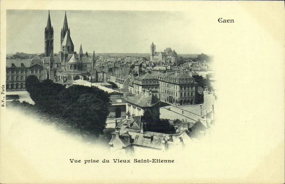 Caen — Ansicht aus dem Alten Saint-Etienne — B.F., Paris - Vorderseite