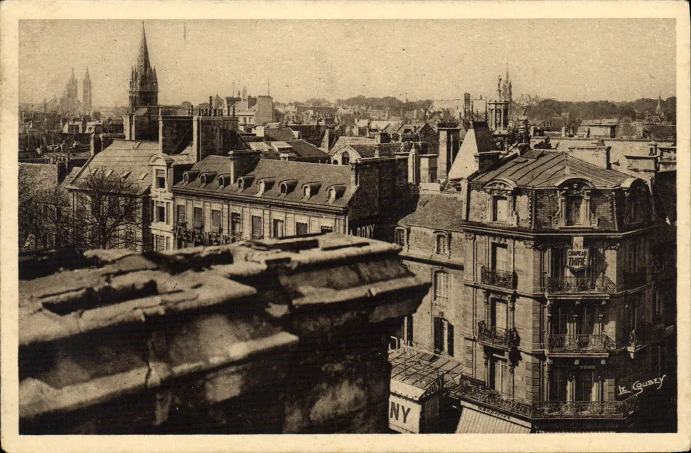 Caen — Panoramablick — Verleger A. Vésière, Nr. 4447 - Vorderseite