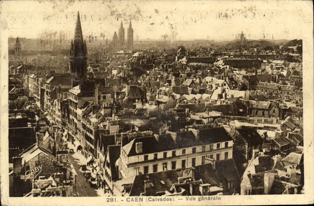 Caen (Calvados) — Vue générale — Édition Gaby, n° 281 - Frente