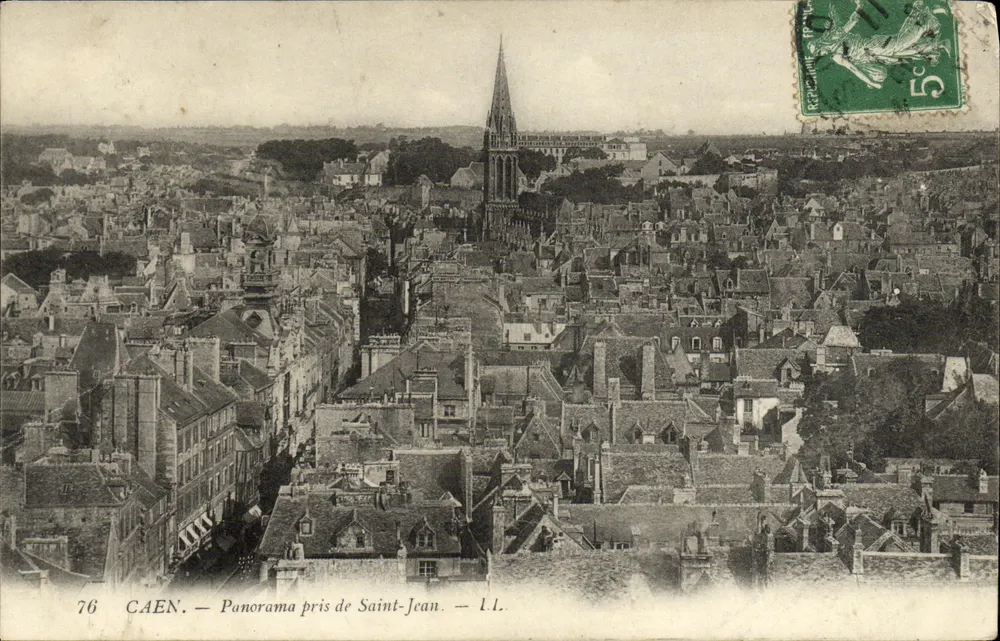 Caen — Panorama pris de Saint-Jean — I.L. — n°76 - Frente