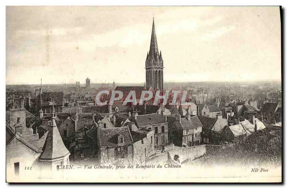 CAEN — Allgemeine Ansicht, aufgenommen von den Schlossmauern — ND Phot, n°123 - Vorderseite
