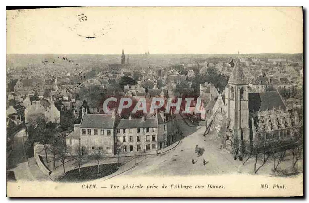 CAEN — Allgemeiner Blick vom Kloster der Damen — ND. Foto. - Vorderseite