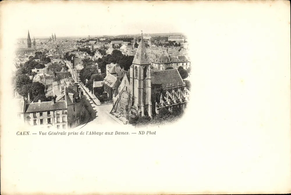 Caen — Allgemeiner Blick vom Kloster der Damen — ND Phot - Vorderseite