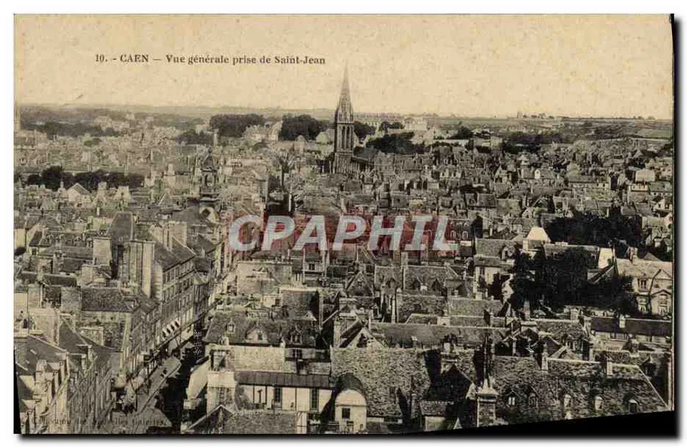 CAEN — Vista geral tirada de Saint-Jean - Frente