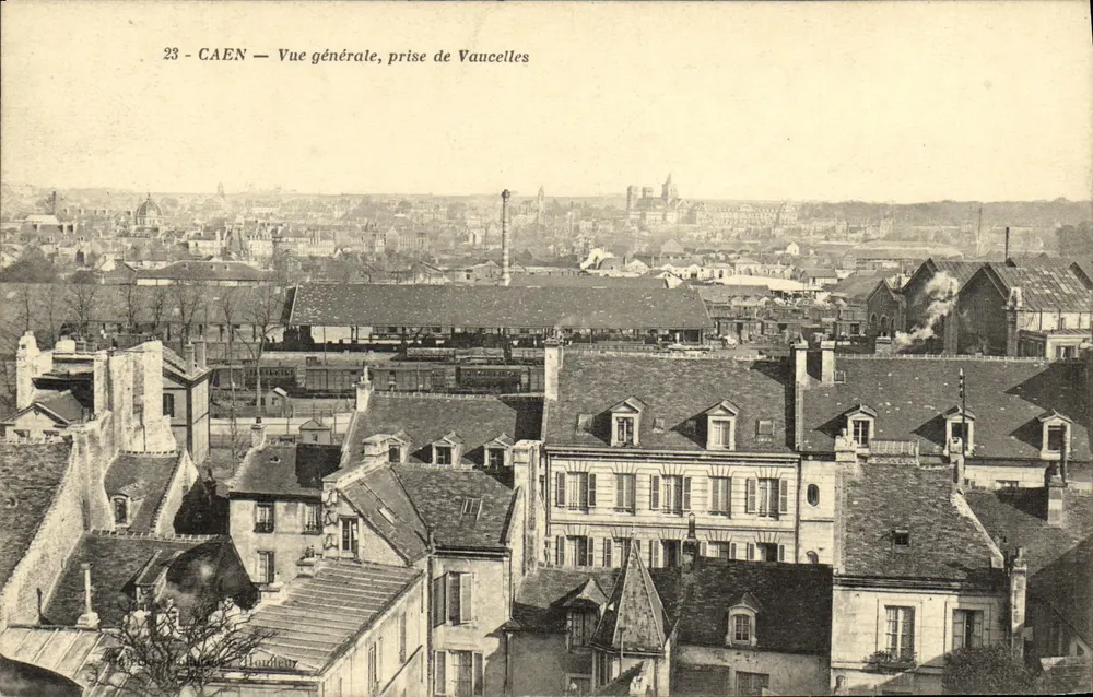 CAEN — Vista geral, tirada de Vaucelles — Huardieur, n°23 - Frente
