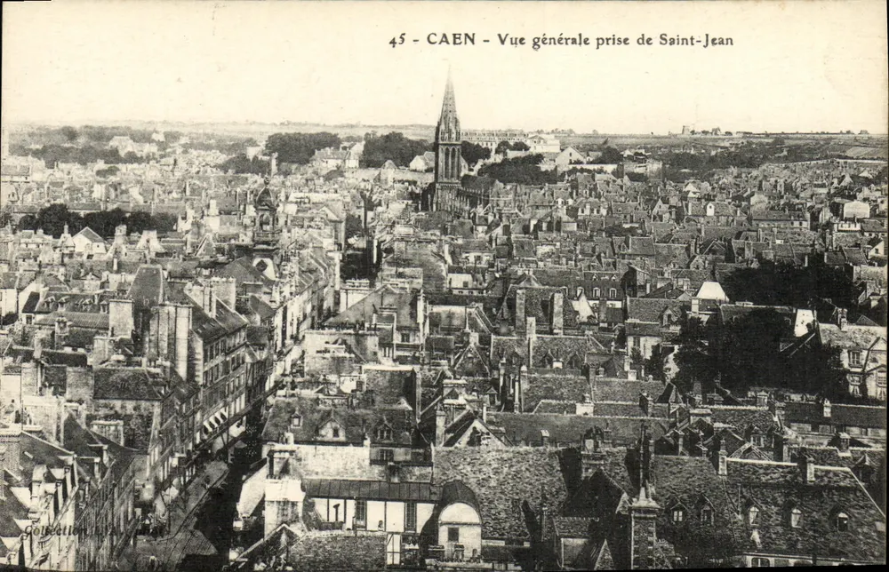Caen — Vista geral tirada de Saint-Jean — Goujatton - Frente