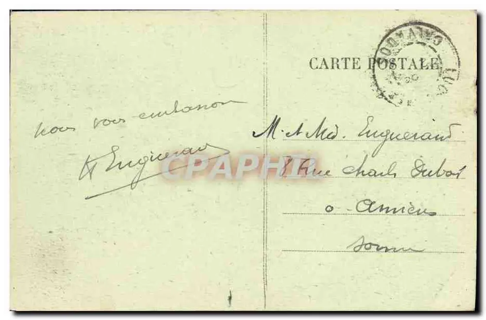 CAEN — Vista panorâmica — editor não identificado, número de série 504 - Verso