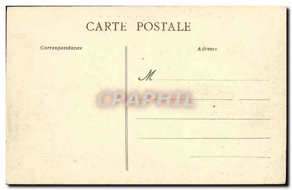 CAEN — Das Schloss und die Kasernen Lefèvre (Aussicht vom Turm der Saint-Pierre) — Sammlung A.P. - Rückseite
