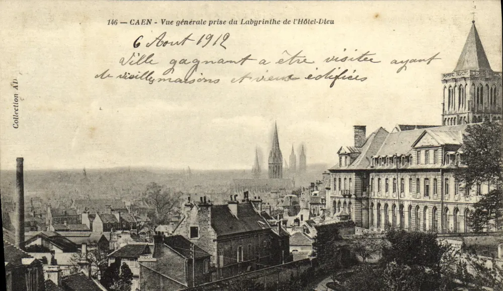 Caen — Allgemeiner Blick vom Labyrinth des Hôtel-Dieu — n°146 - Vorderseite