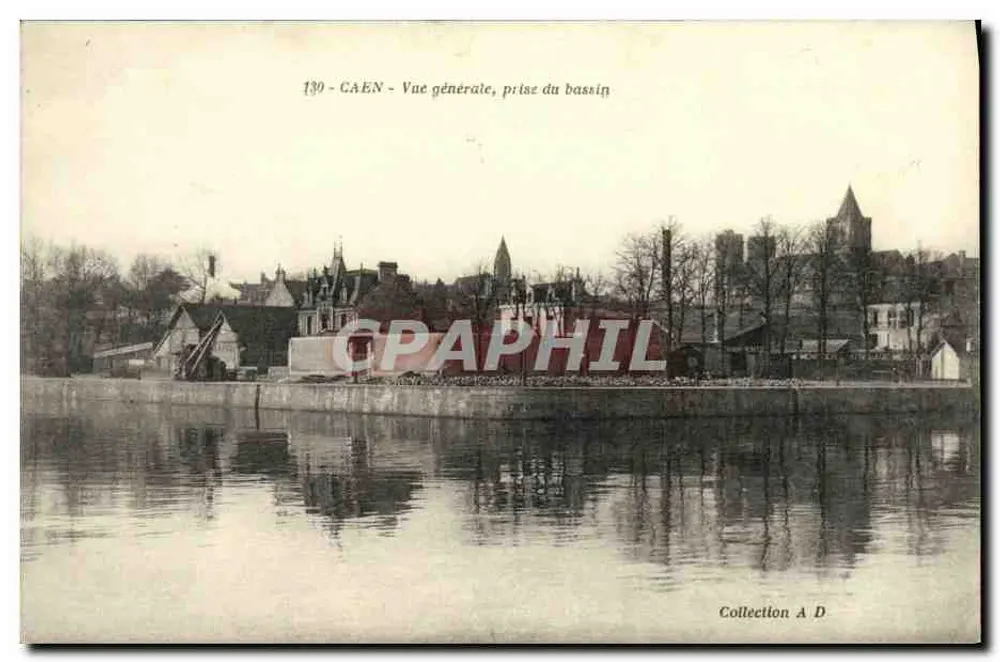 Gaën - Allgemeiner Blick, aufgenommen vom Becken — Sammlung A D, n° 130 - Vorderseite