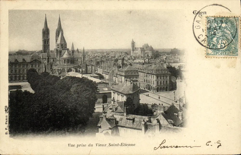 Aussicht auf das alte Saint-Etienne — Cuen — B.F. PARIS, Nr. 18 - Vorderseite