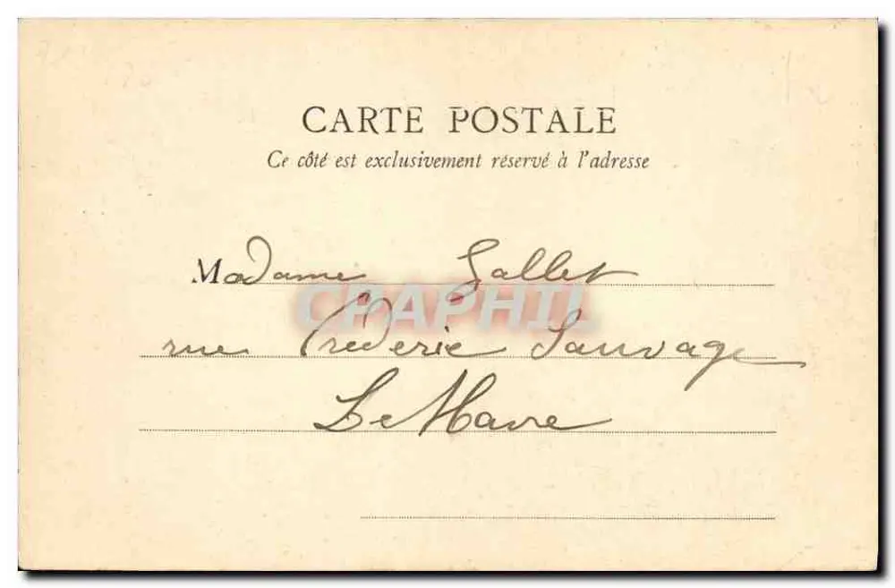 Aussicht auf das alte Saint-Etienne — Cuen — B.F. PARIS, Nr. 18 - Rückseite