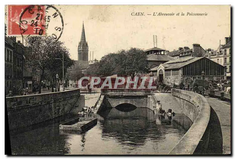 CAEN. — O Bebedouro e a Peixaria — Editor não identificado - Frente