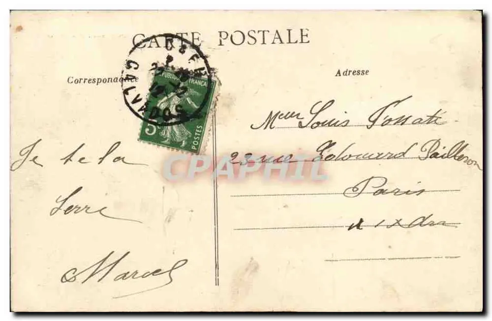 Caen - Boulevard Saint-Pierre - L'Abreuvoir et la Poissonnerie — Collection AD - Verso
