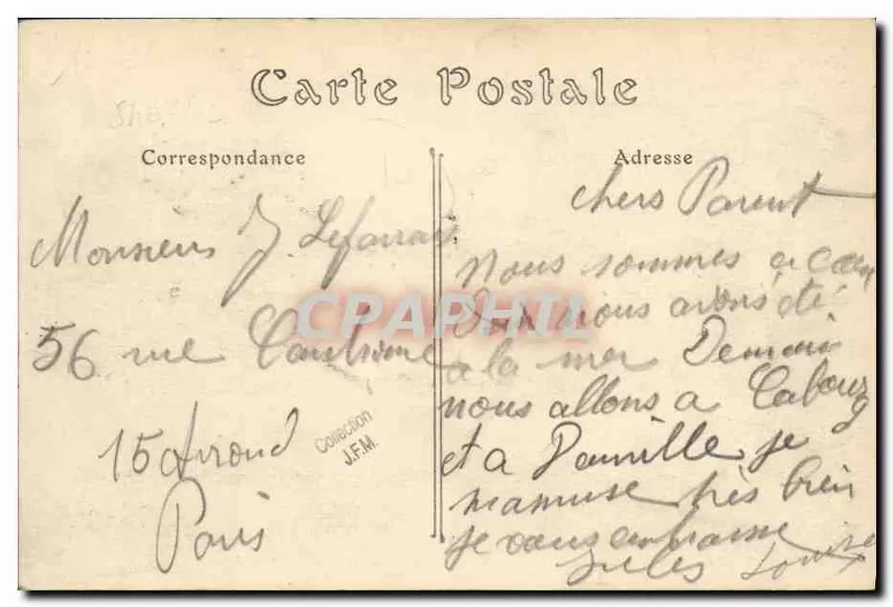 Caen — Der Kanal. Passage der Schleuse durch das Boot von Havre — ND. Fotografie n°305 - Rückseite