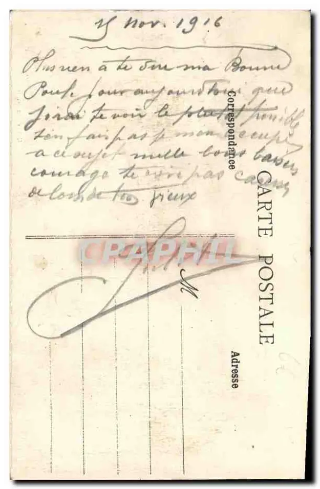 Caen - O Desembarque do navio do Havre — Coleção A. D. - Verso