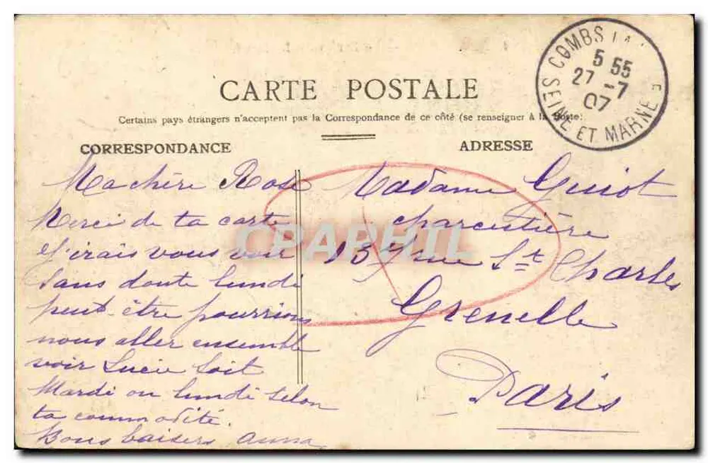 Caen — O Boulevard Bertrand — L.D. 6. CAEN. - Verso