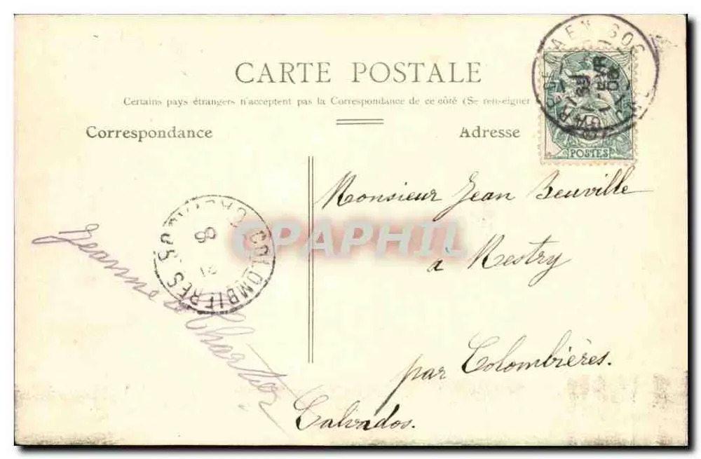 Caen — L'Orne e o grande Cours — I.D. 3 — Editor: Phototype de Caen - Verso