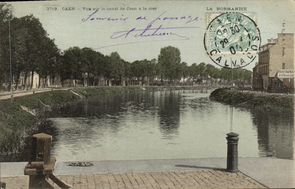CAEN — Ansicht des Kanals von Caen zur See — LA NORMANDIE, Nr. 2718 - Vorderseite