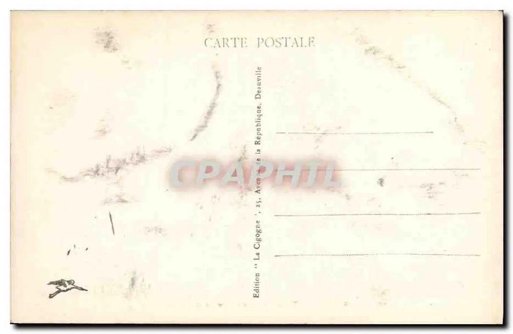 Caen — Vista sobre a Orne — Edição 'La Cigogne', Denneville - Verso