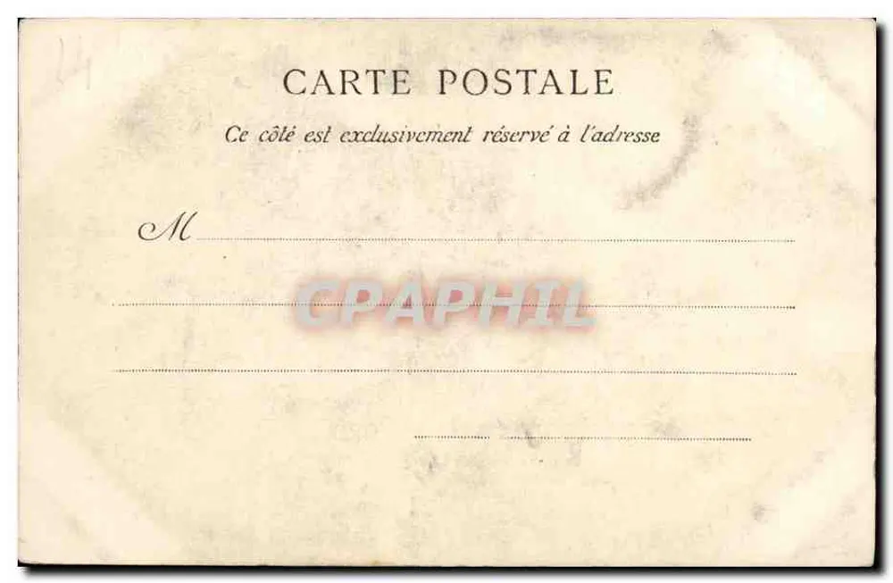 Caen — Margem do rio L'Orne — La Grande Goura — La C. P. A. Paris - Verso