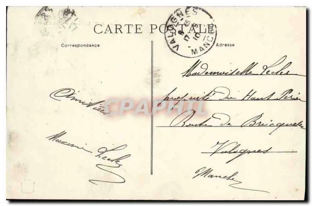 Caen — O Canal de Caen à la Mer — Editor não identificado, n° de série 78 - Verso