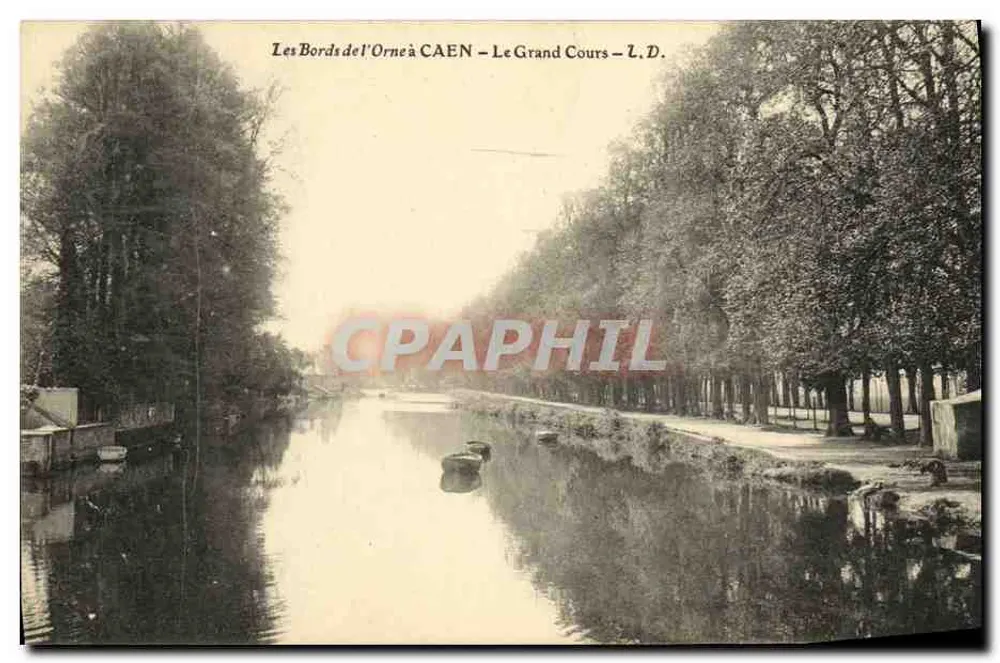 As margens do rio Orne em CAEN — Le Grand Cours — L.D. - Frente