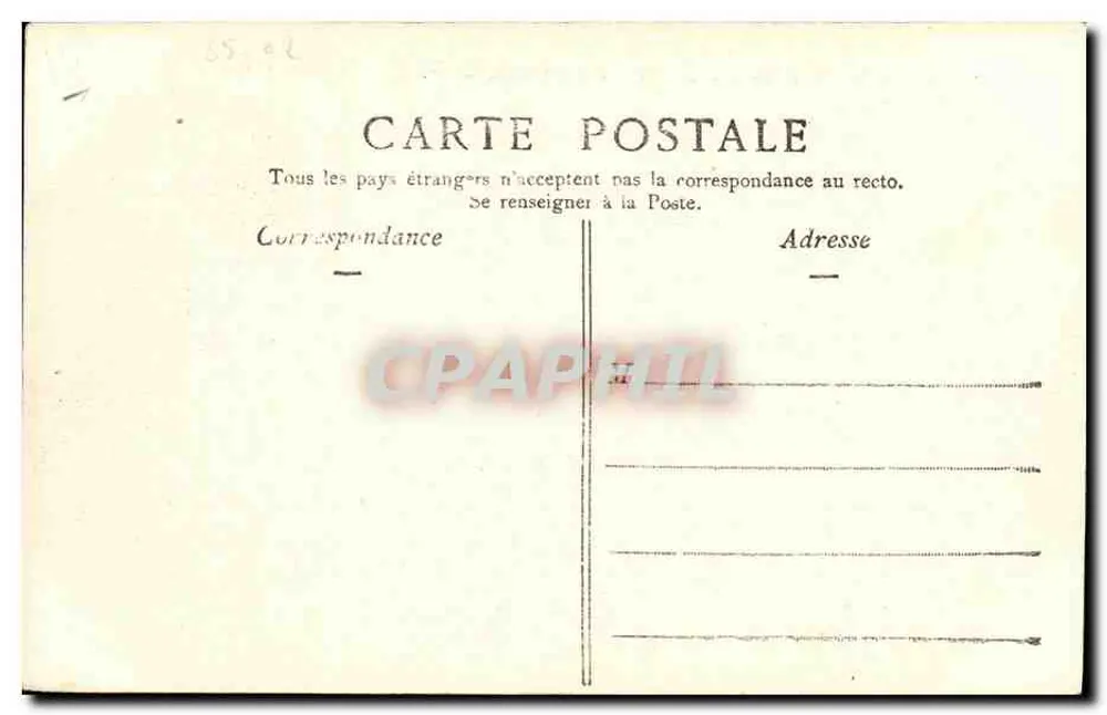 Caen — O grande Cours e a Orne — E. F. n° 326 - Verso
