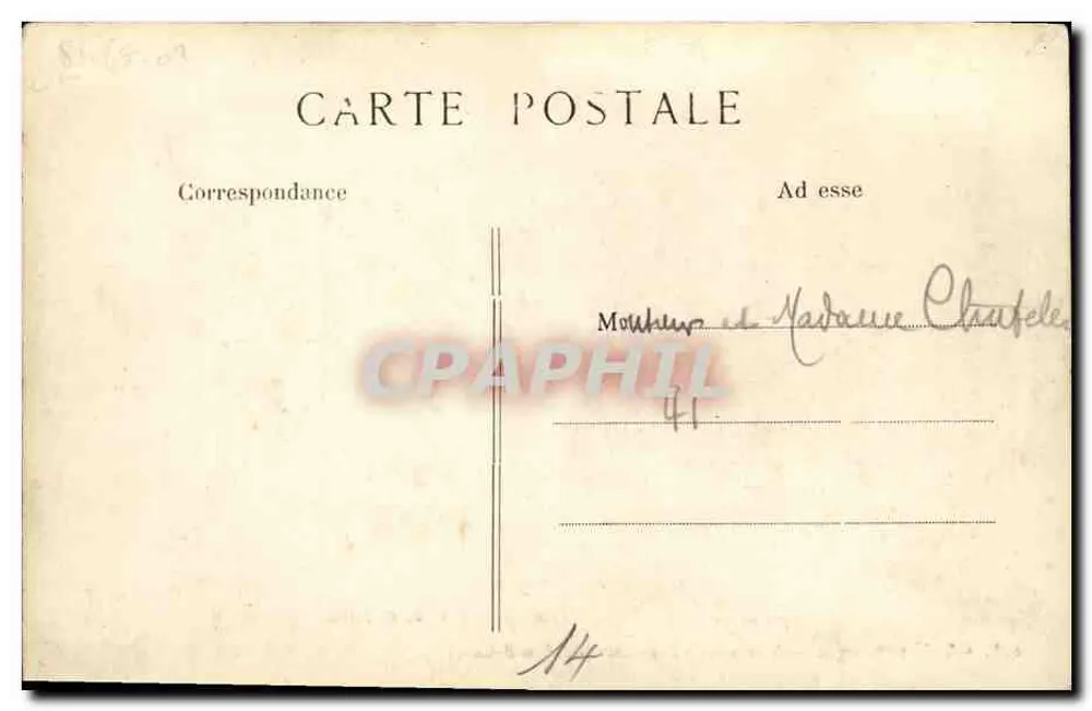 Pittoreskes Caen — Ansicht von der Spitze des Grand-Cours — M.C.F. Paris-Meaux - Rückseite