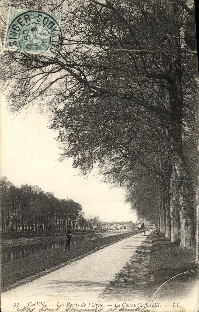 Caen — As margens do Orne — O Cours Caffarelli — LL. — N° 97 - Frente