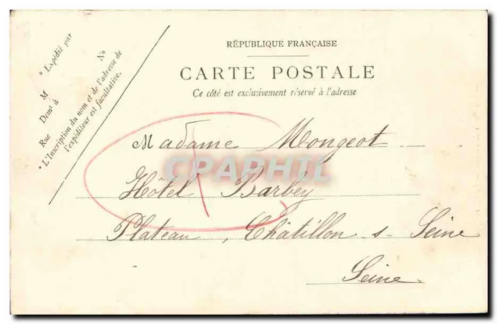 Caen — As margens do Orne — O Cours Caffarelli — LL. — N° 97 - Verso
