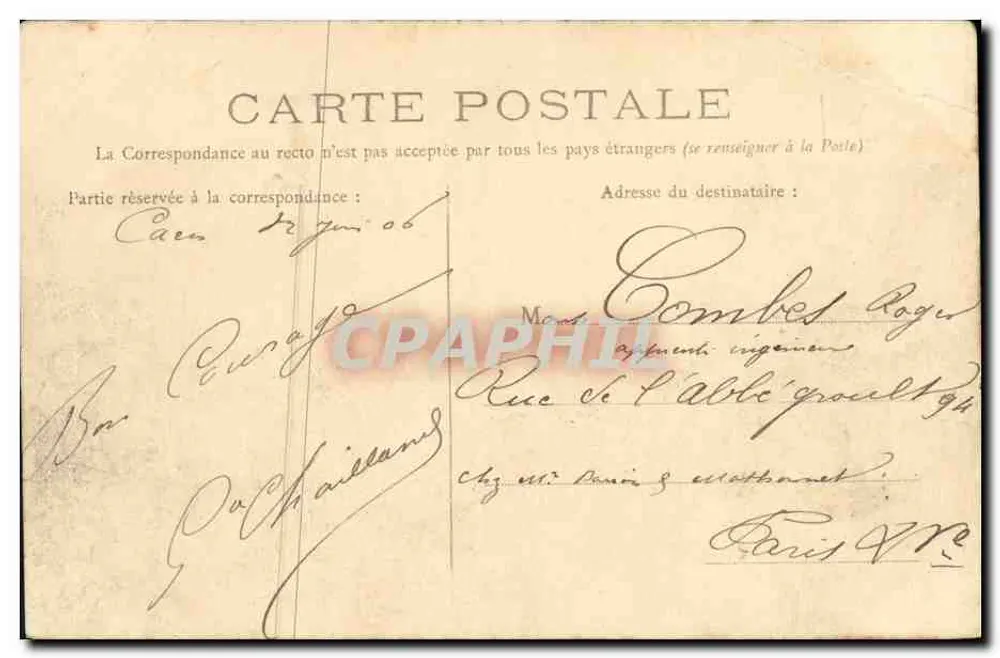 CAEN — A Orne no Ponte de Vaucelles — L. D. - Verso