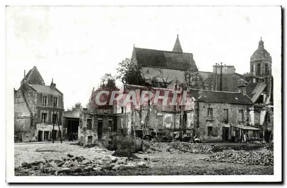 Falaise — Ansicht nach Bombardement — Unbekannter Verlag - Vorderseite