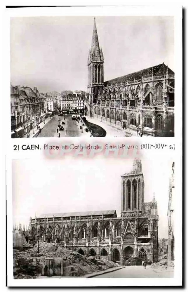 Caen. Platz und Kathedrale Saint-Pierre (13. bis 14. Jahrhundert) — Nr. 21 - Vorderseite