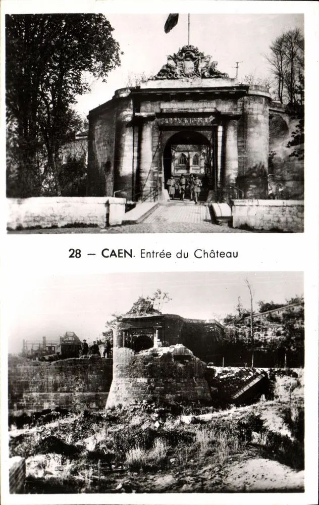 Caen — Entrada do Castelo — Edições ARTAUD pai e filho, Nantes - Frente