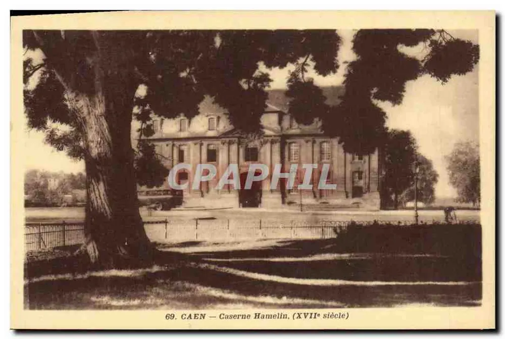 CAEN — Caserne Hamelin (século XVII) — A. Fromont, fot.-edit., 123, rue Saint-Jean, Caen - Frente