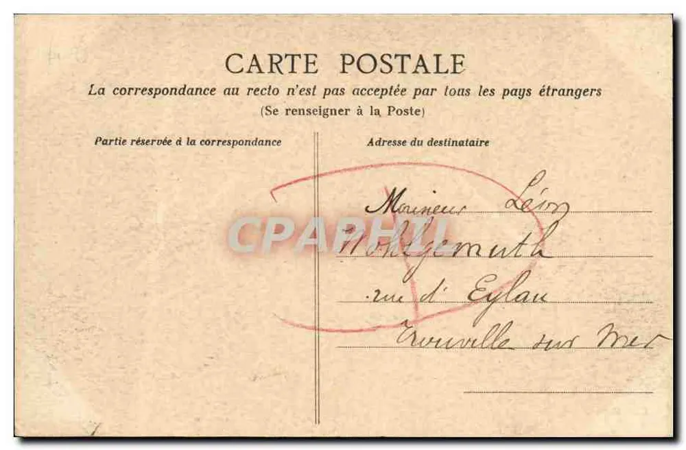 Caen — Kasernen Hamelin und Platz Alexandre III — Sammlung AD - Rückseite