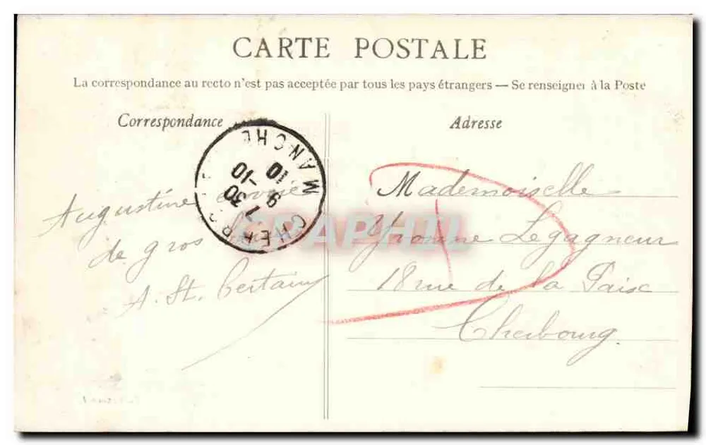 CAEN - Kasernen Hamelin, Seite der Orne — Sammlung L.D. - Rückseite