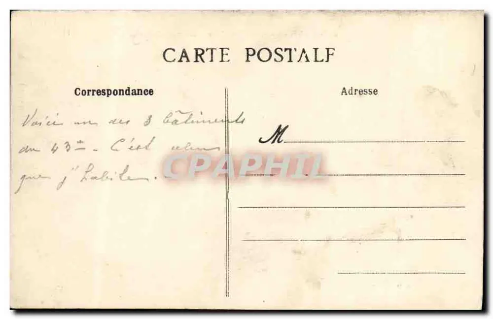 Caen - Artillerie-Kaserne - Westgebäude — Photo Royer, n°205 - Rückseite