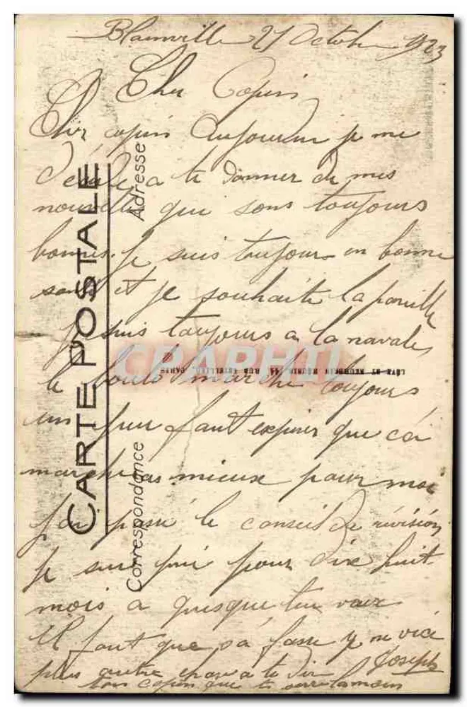Caen — Das Rennplatz — Ansicht vom Grand Cours — Edition Frangenu, LL, n° 170 - Rückseite