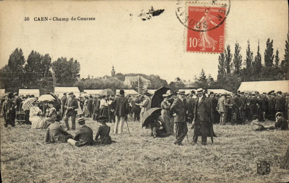 Caen - Campo de Corridas — editor P. R. n°50 - Frente