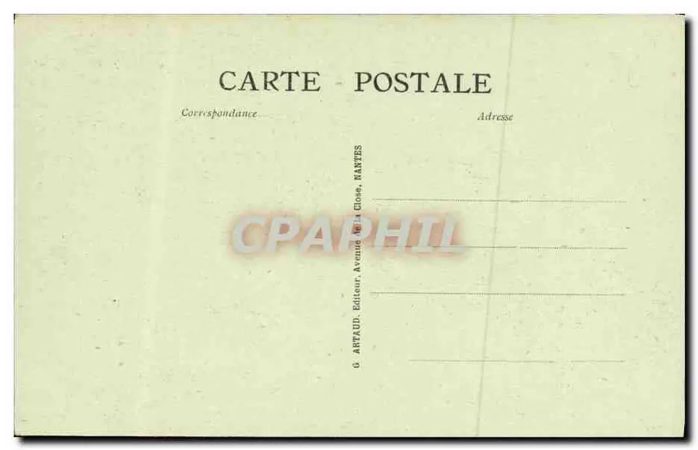 Caen — Notausgang des Schlosses — G. Artaud, Martres - Rückseite