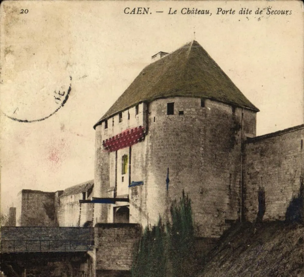 CAEN — O Castelo, Porta chamada de Secours — Editor não identificado, n° 20 - Frente