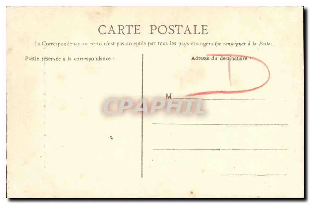 CAEN — Die Große Pforte des Schlosses — L. D. - Rückseite